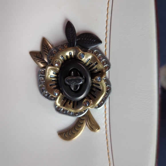 🦄HTF 1941 Tea Rose Turnlock Camera bag with vintage floral print - Picture 10 of 12